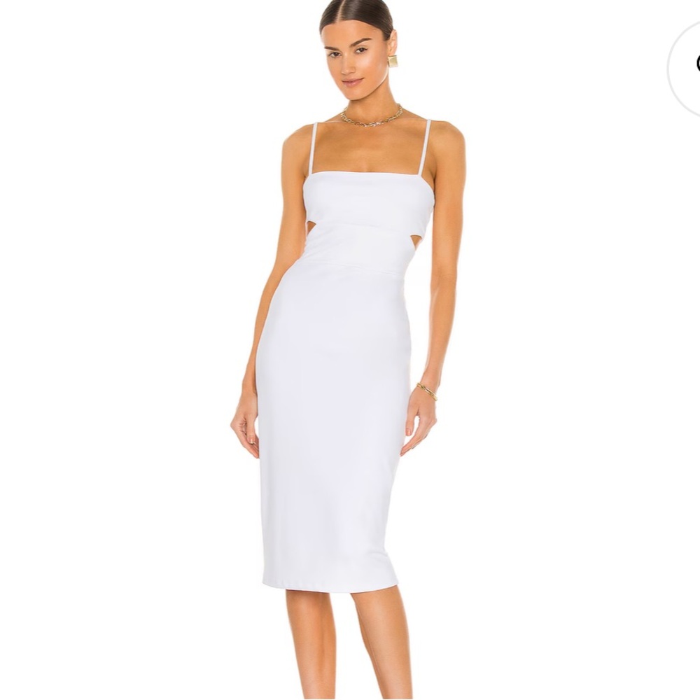 Susana Monaco, Revolve Cutout Strap Solid Dress in Sugar